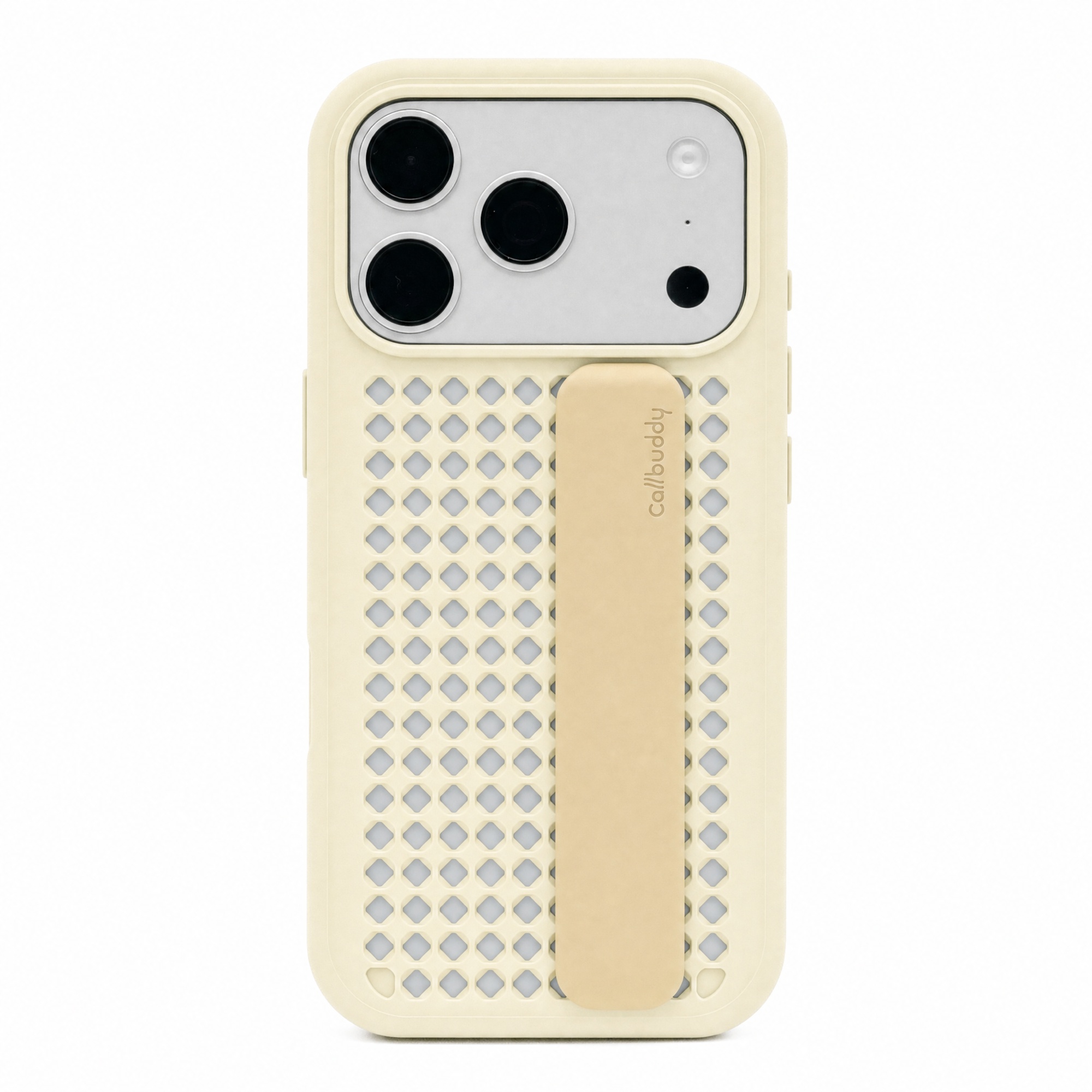 Callbuddy Hoesje met Strap voor de Apple iPhone 17 Pro - Sand Glow