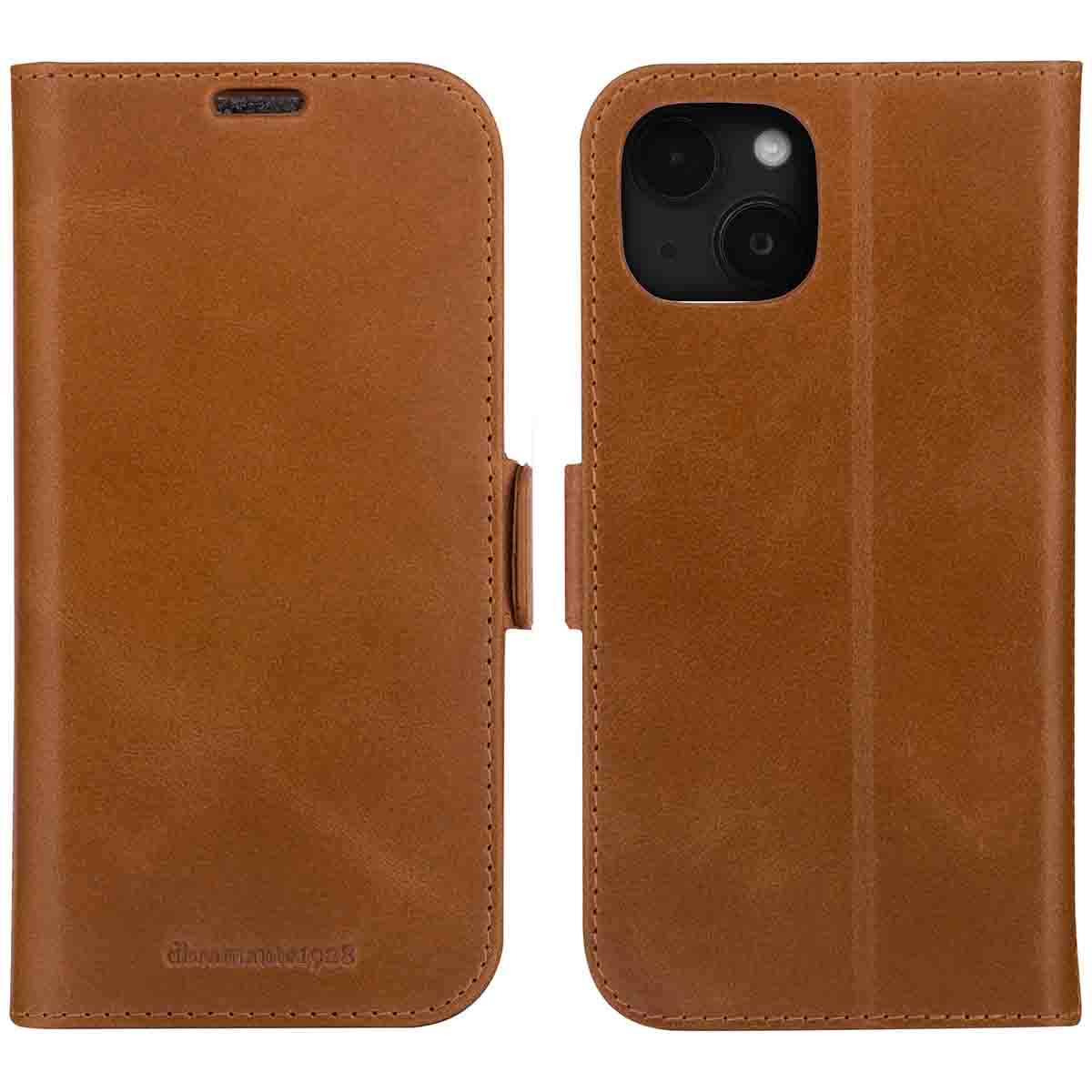 dbramante1928 Copenhagen Bookcase voor de Apple iPhone 17e / 16e / 15 / 14 / 13 - Bruin