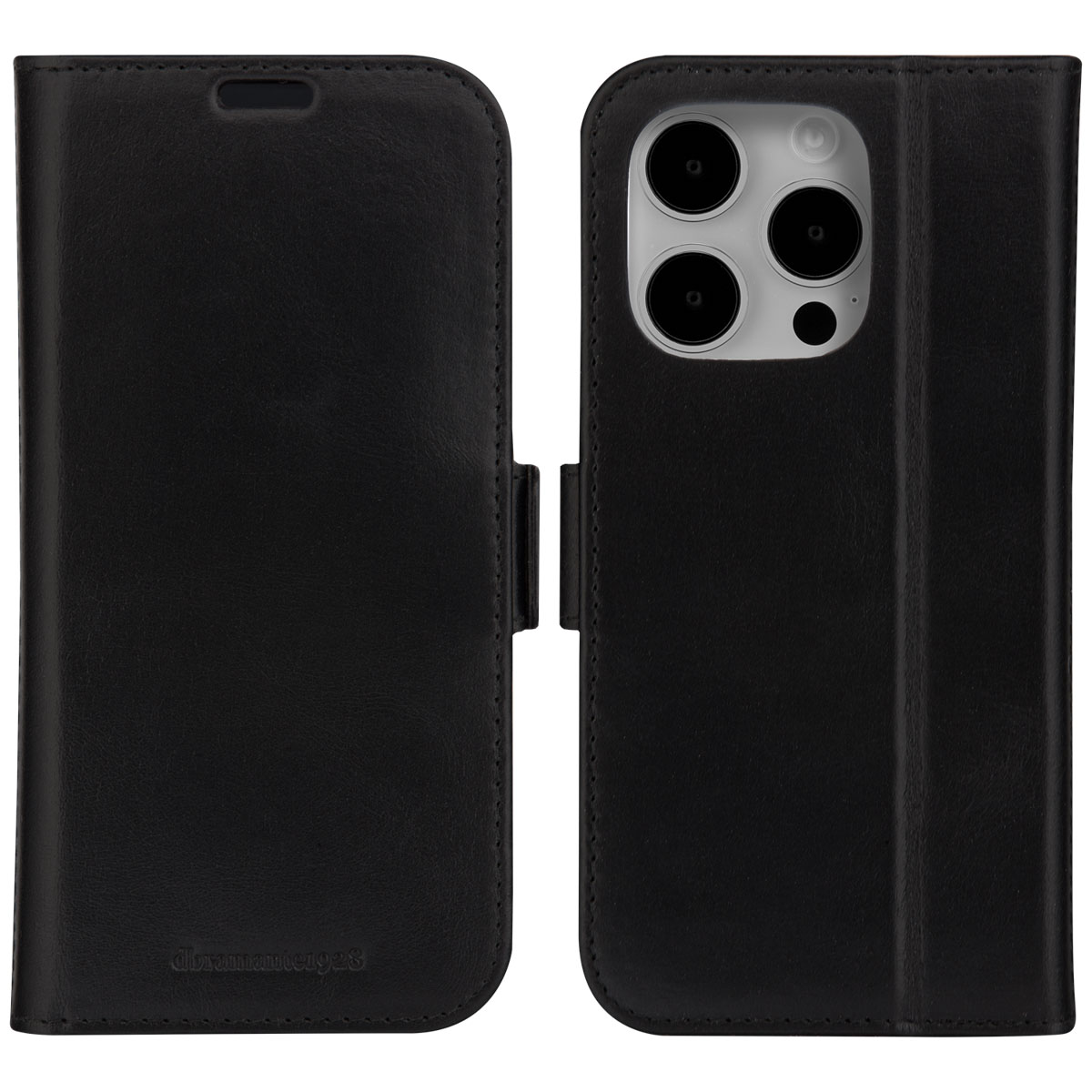 dbramante1928 Copenhagen Bookcase voor de Apple iPhone 15 Pro Max - Zwart