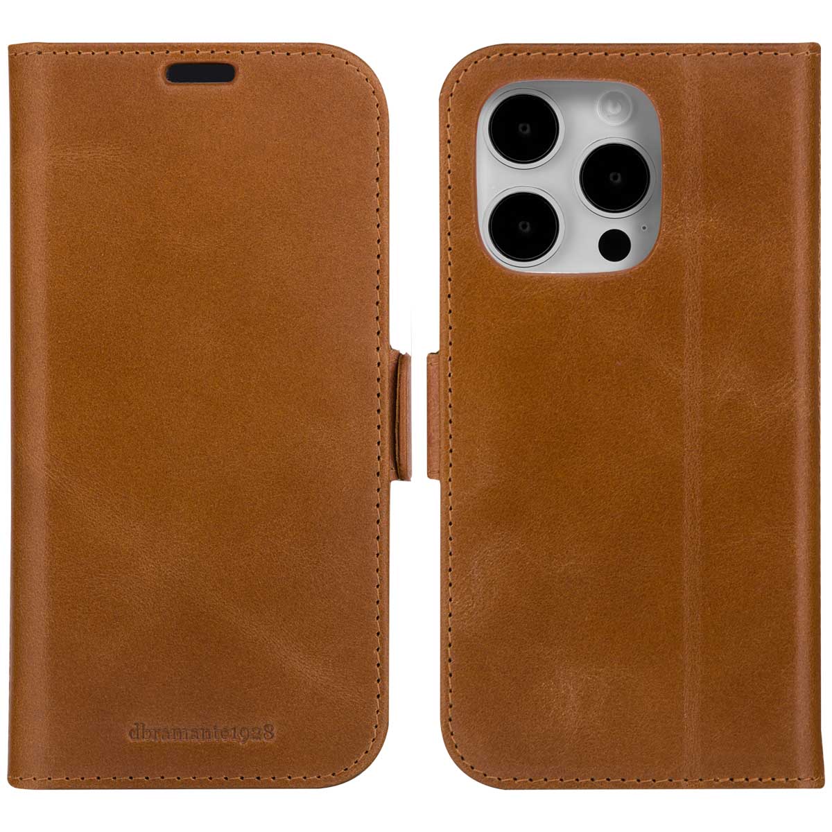 dbramante1928 Copenhagen Bookcase voor de Apple iPhone 15 Pro Max - Bruin