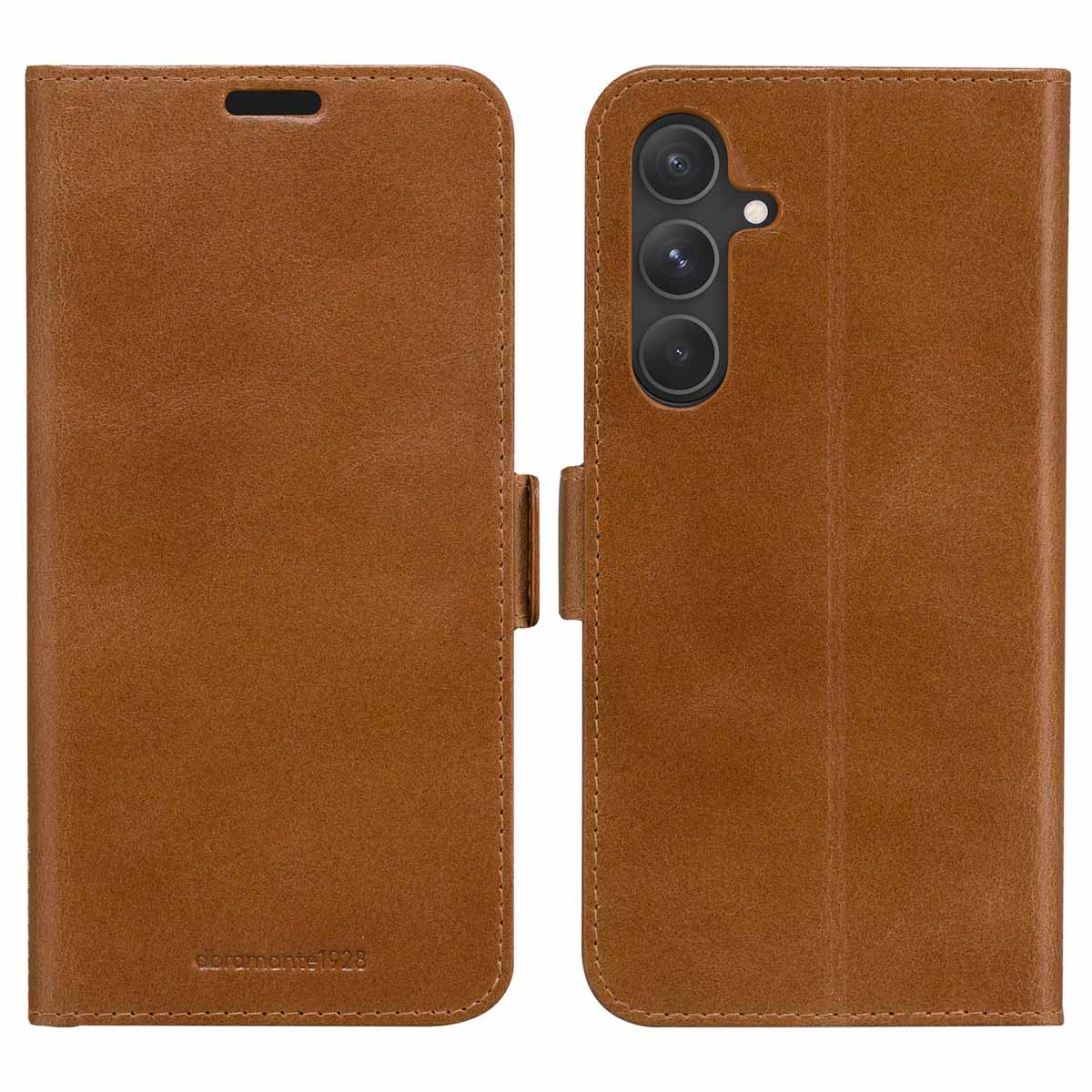 dbramante1928 Copenhagen Bookcase voor de Samsung Galaxy A55 - Tan
