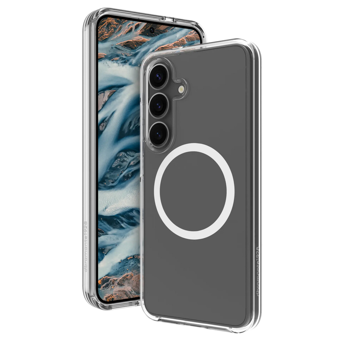 dbramante1928 Coque arrière Iceland Pro avec Qi2 Samsung Galaxy S25 Plus - Transparent