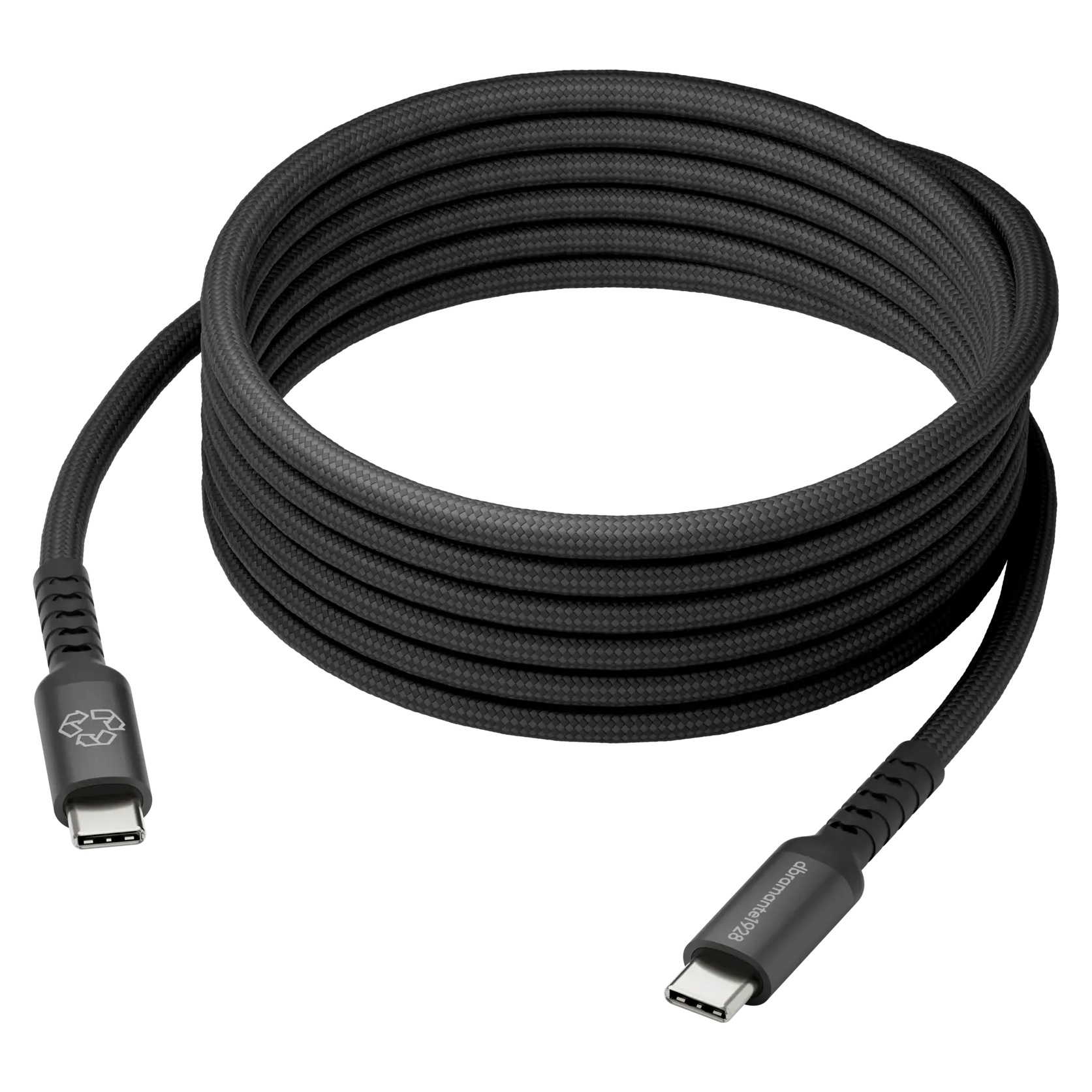 dbramante1928 Re-charge USB-C naar USB-C Oplaadkabel 100W - 3 meter - Zwart