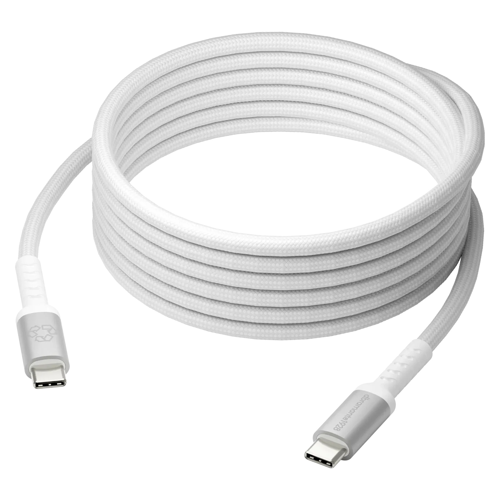 dbramante1928 Re-charge USB-C naar USB-C Oplaadkabel 100W - 3 meter - Wit