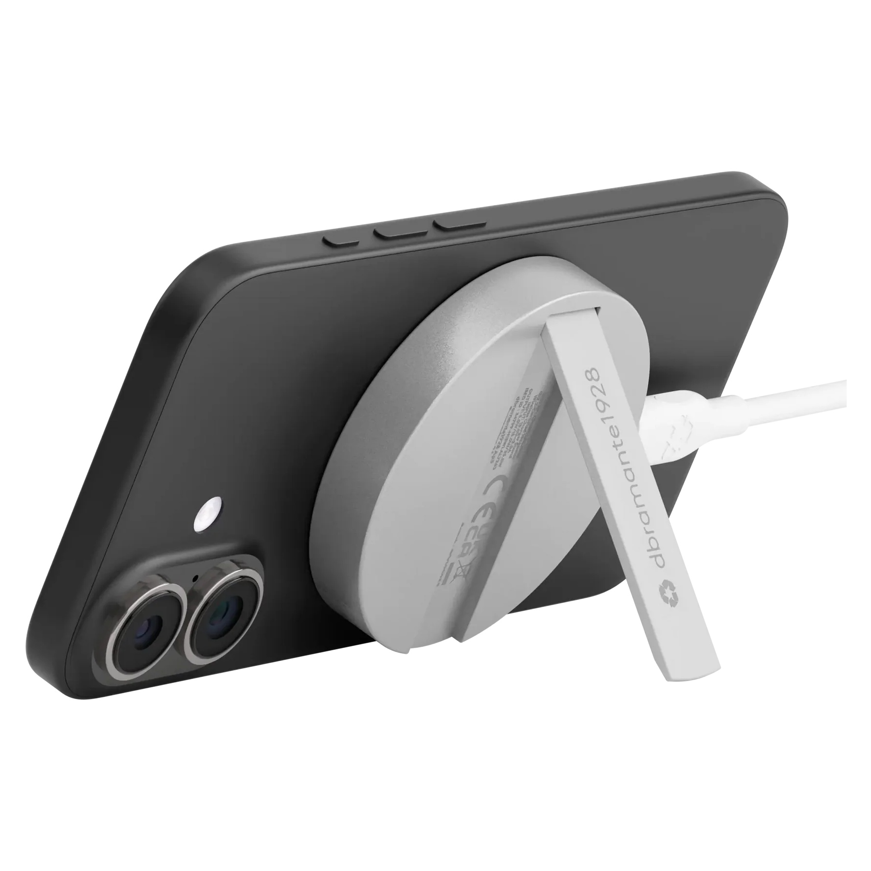 dbramante1928 Re-charge Wireless Magnetic Charger avec support 25W - Argent