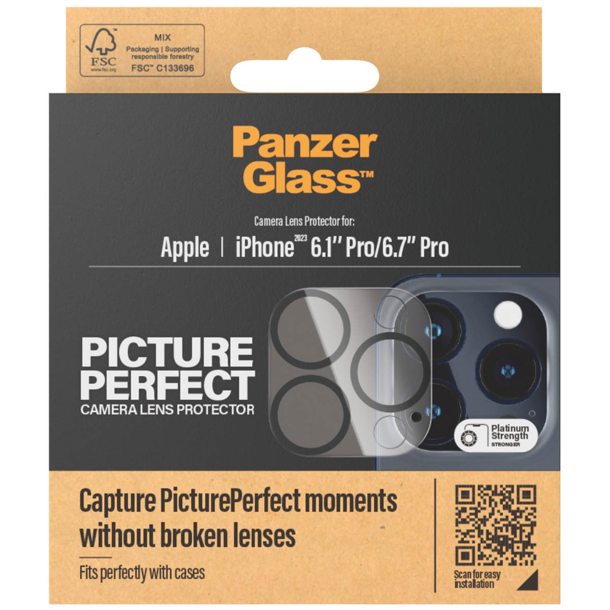 PanzerGlass Camera Protector voor de Apple iPhone 15 Pro / 15 Pro Max