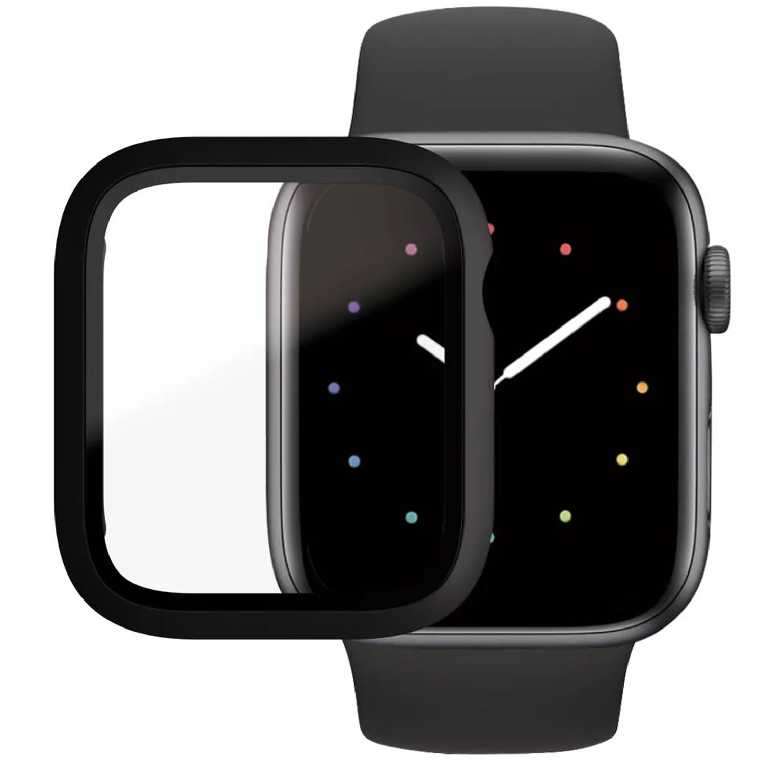 PanzerGlass Coque Full Body Apple Watch 4 / 5 / 6 / SE - 44 mm - Noir