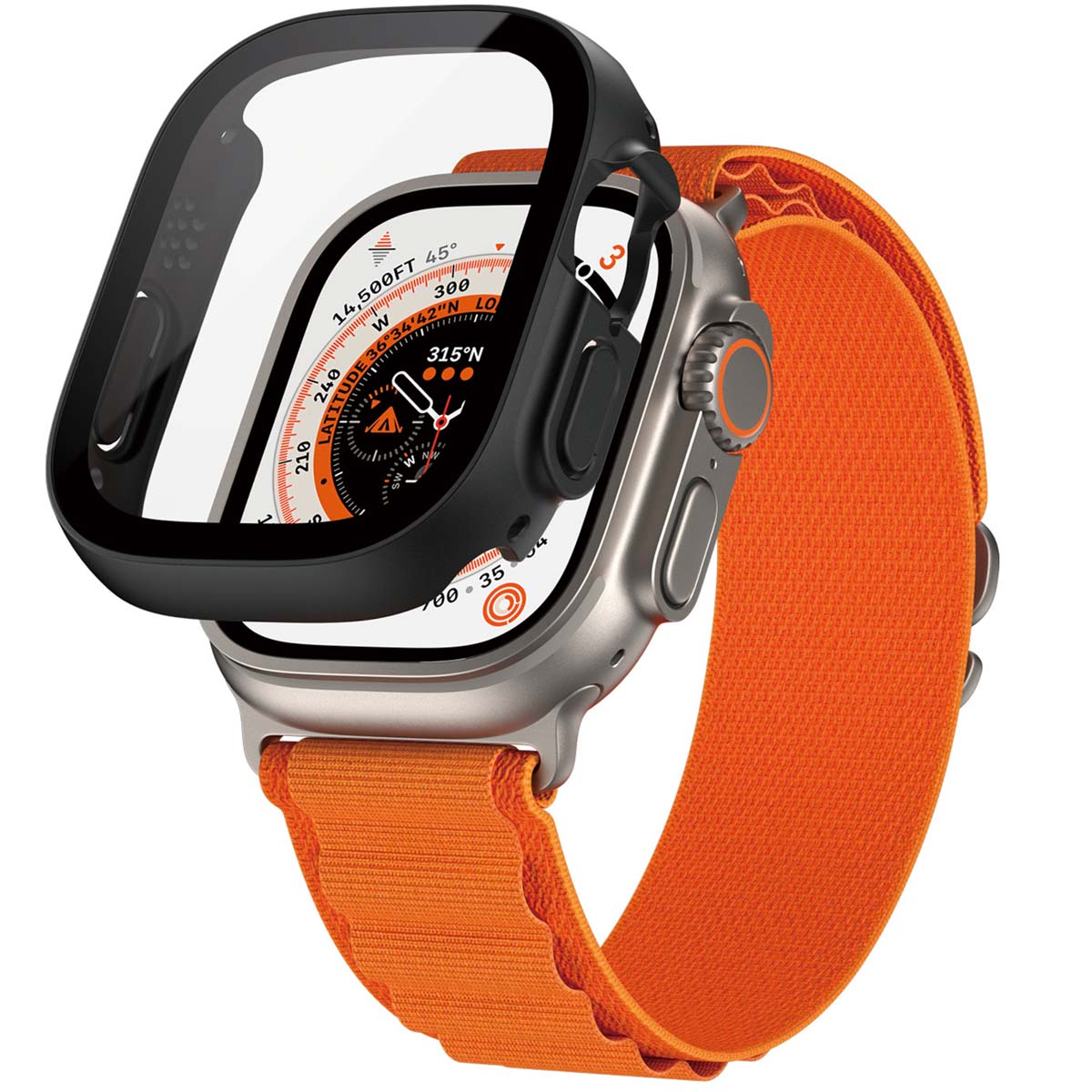 PanzerGlass Coque Full Body Apple Watch Ultra / Ultra 2 / Ultra 3 - 49 mm - Black