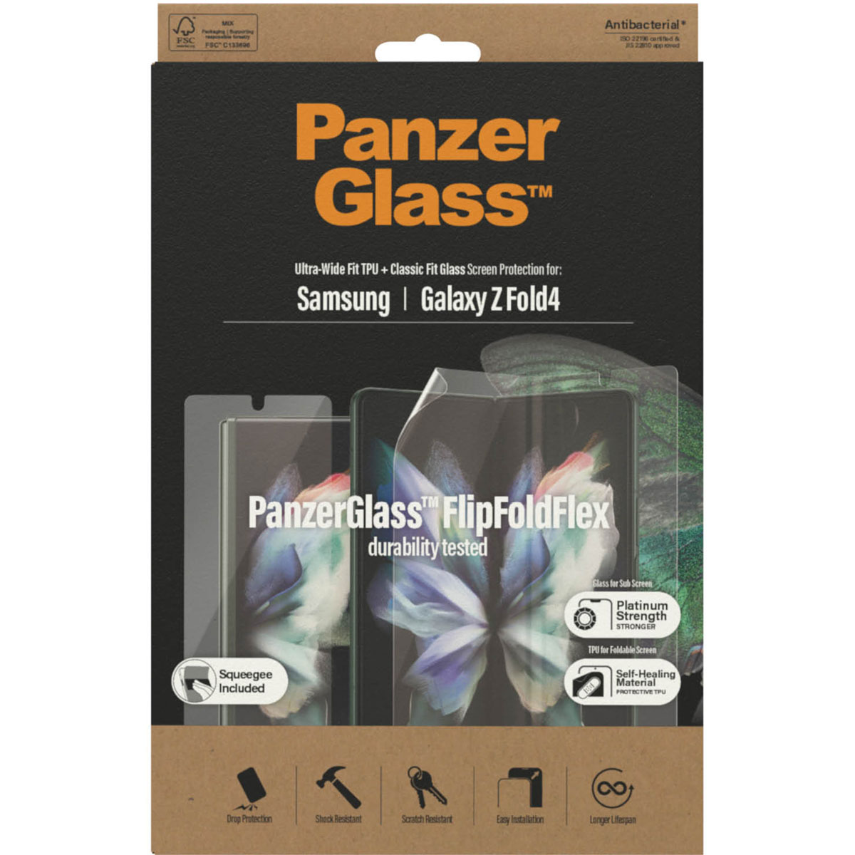 PanzerGlass Protection d'écran en verre trempé Case Friendly Samsung Galaxy Z Fold 4