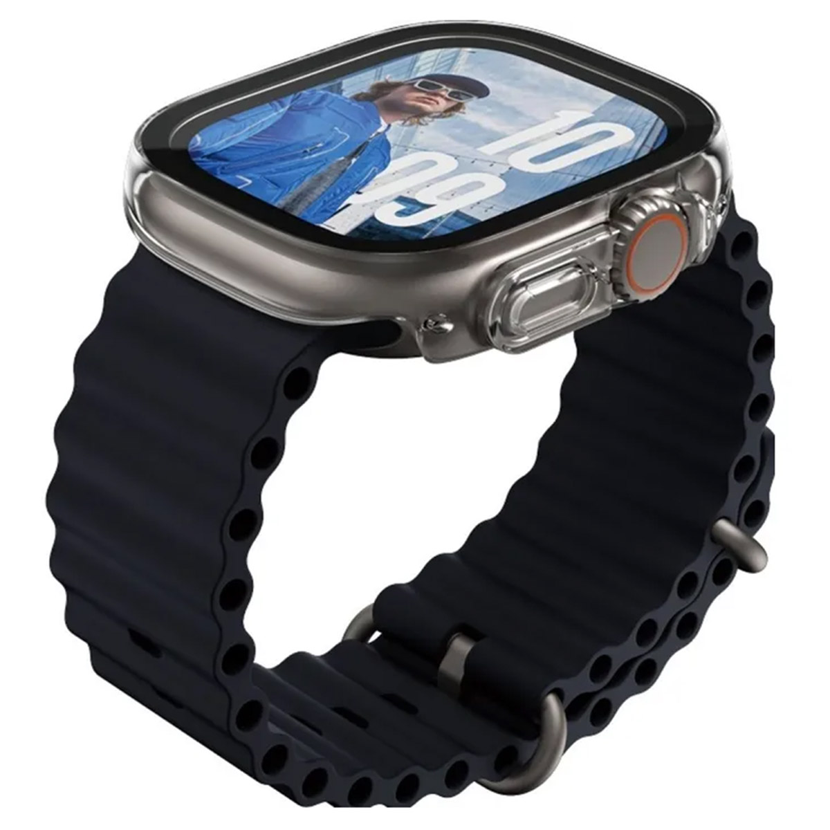 PanzerGlass Coque Full Body slim Apple Watch Ultra / Ultra 2 / Ultra 3 - 49 mm - Transparent
