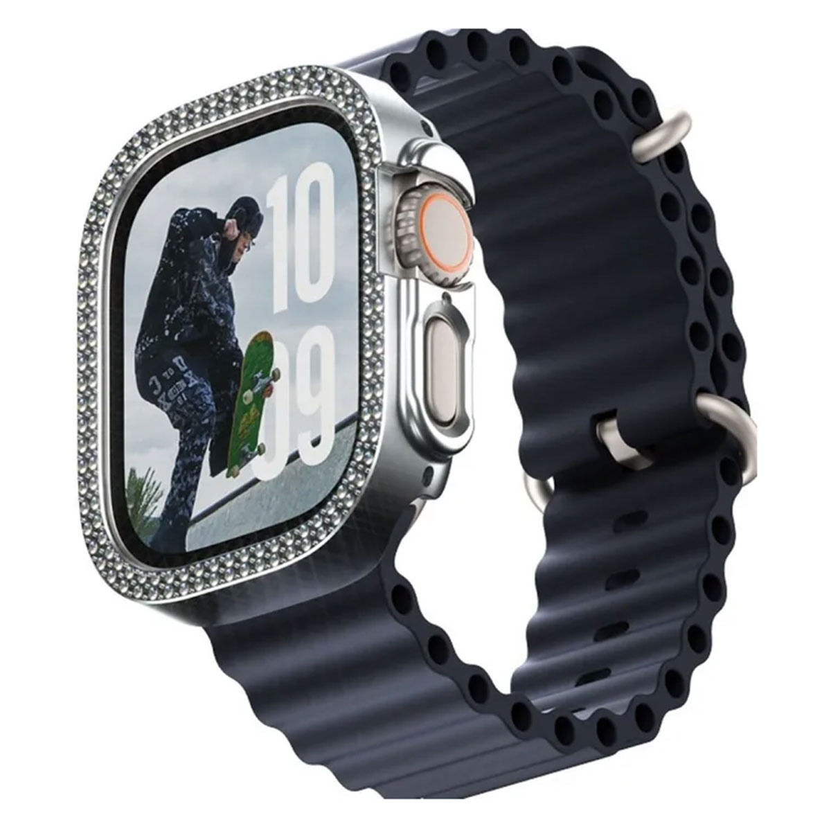 PanzerGlass Bling Bumper Apple Watch Ultra / Ultra 2 / Ultra 3 - 49 mm - Silver