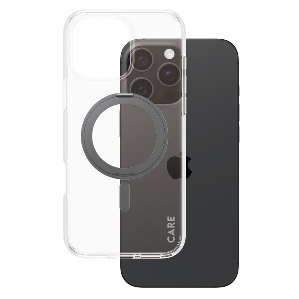 CARE by PanzerGlass Coque Kickstand MagSafe Apple iPhone 16 Pro Max - Noir