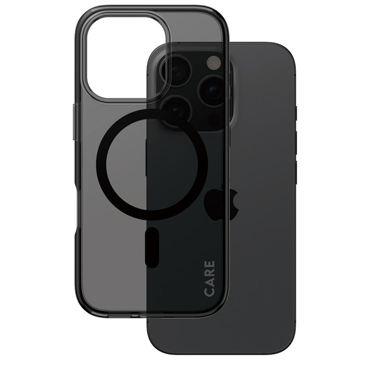 CARE by PanzerGlass Coque Smokey Urban Combat MagSafe Apple iPhone 16 Pro - Smokey