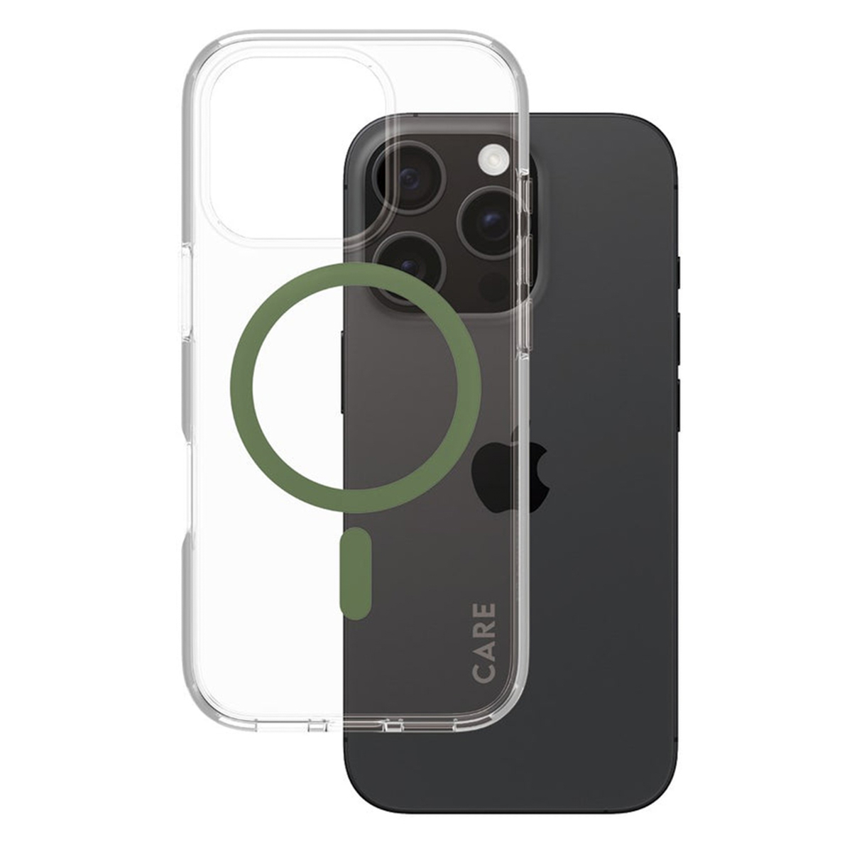 CARE by PanzerGlass Coque Urban Combat MagSafe Apple iPhone 16 Pro - Green