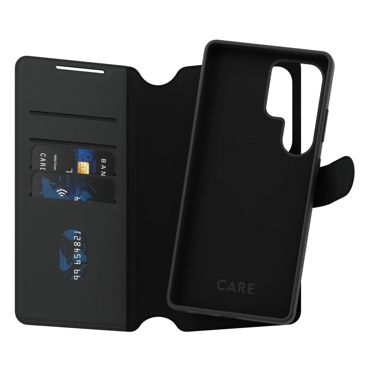 CARE by PanzerGlass Tango 2 in 1 Wallet Case MagSafe voor de Samsung Galaxy S25 Ultra - Black