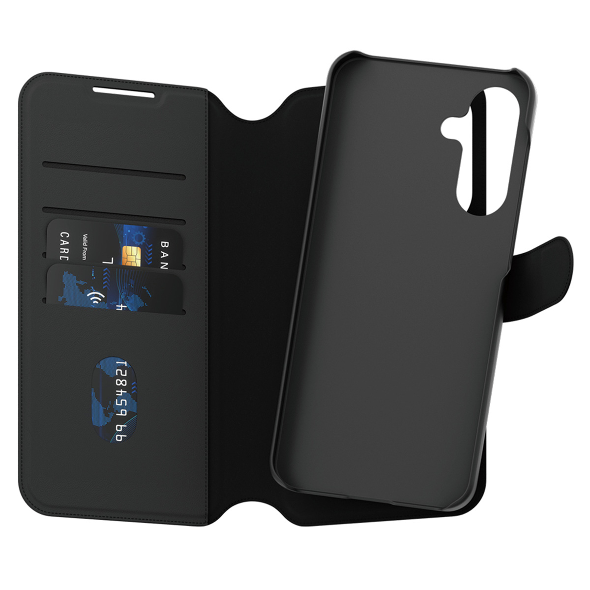 CARE by PanzerGlass Tango 2 in 1 Wallet Case MagSafe voor de Samsung Galaxy A56 - Black