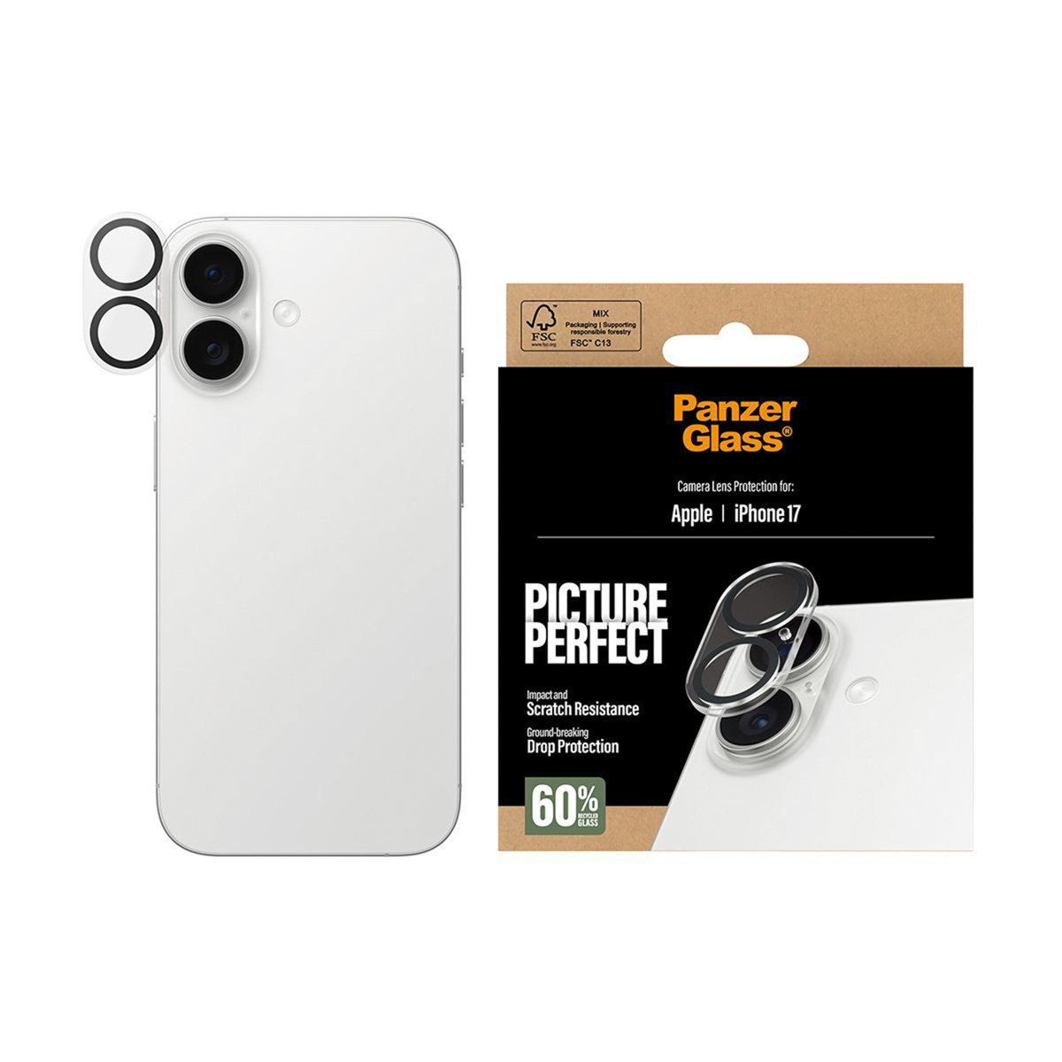 PanzerGlass PicturePerfect Camera Lens Protector voor de Apple iPhone 17