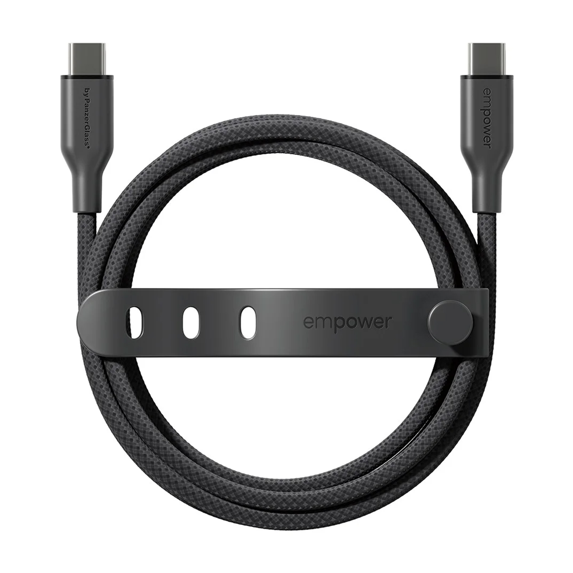 Empower by PanzerGlass Racing USB-C naar USB-C Oplaadkabel - 60W - 1,2 meter - Space Black