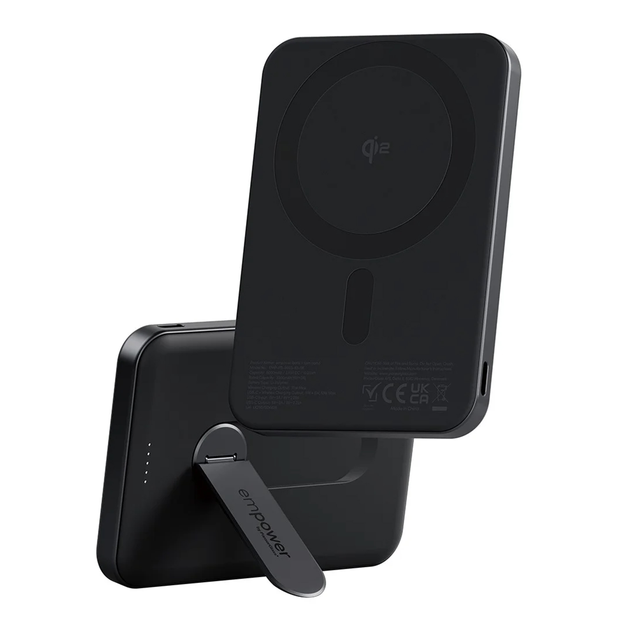 Empower by PanzerGlass Powerbank Empower Bank 5 000 mAh - MagSafe et Qi2 - Noir