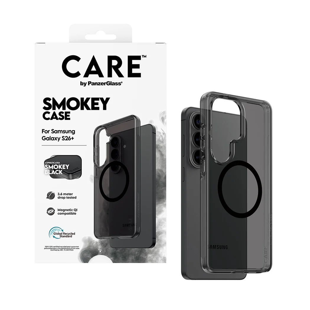 CARE by PanzerGlass Coque Urban Combat Samsung Galaxy S26 Plus - Smokey Black