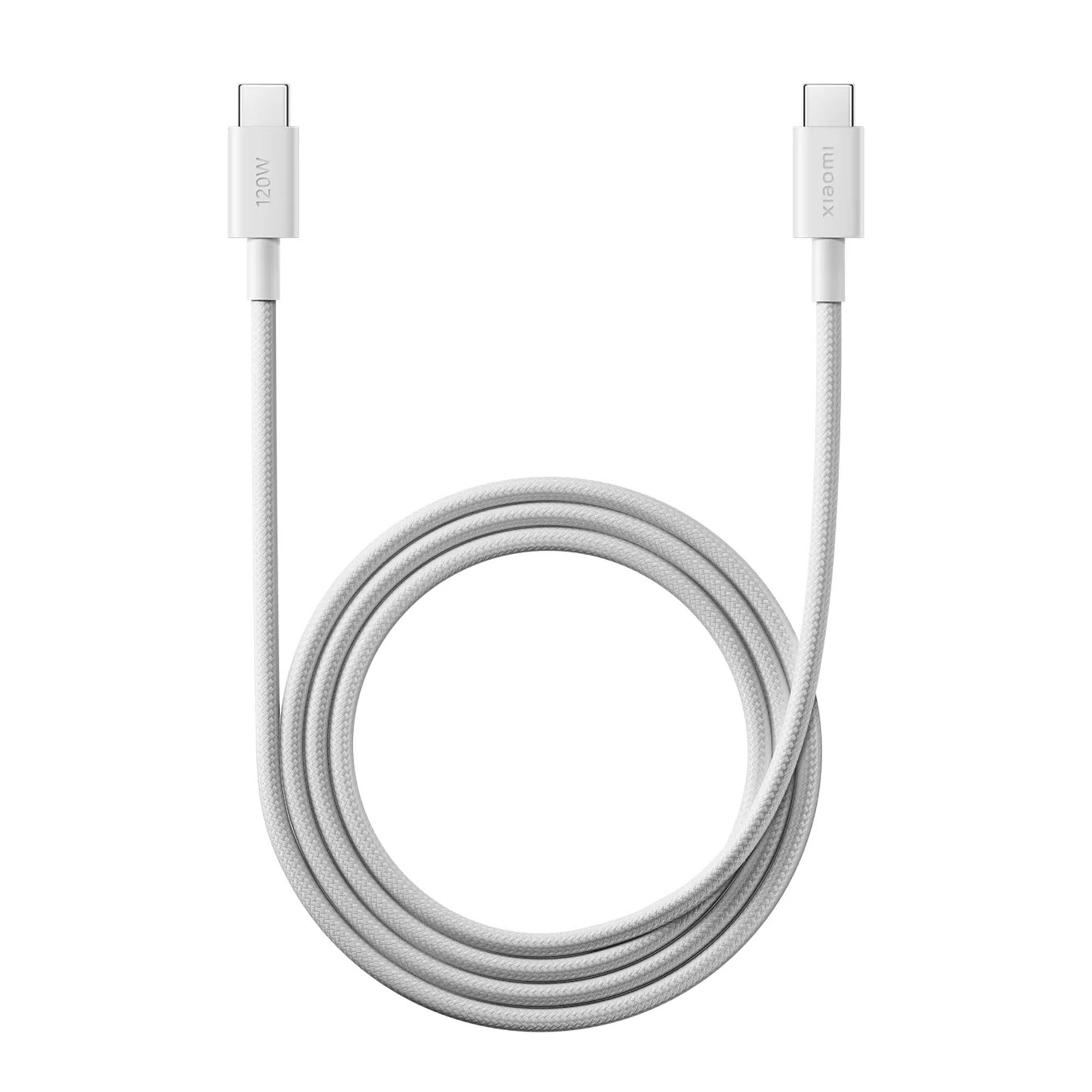 Xiaomi Braided USB-C naar USB-C kabel 120W - 1 meter - Wit
