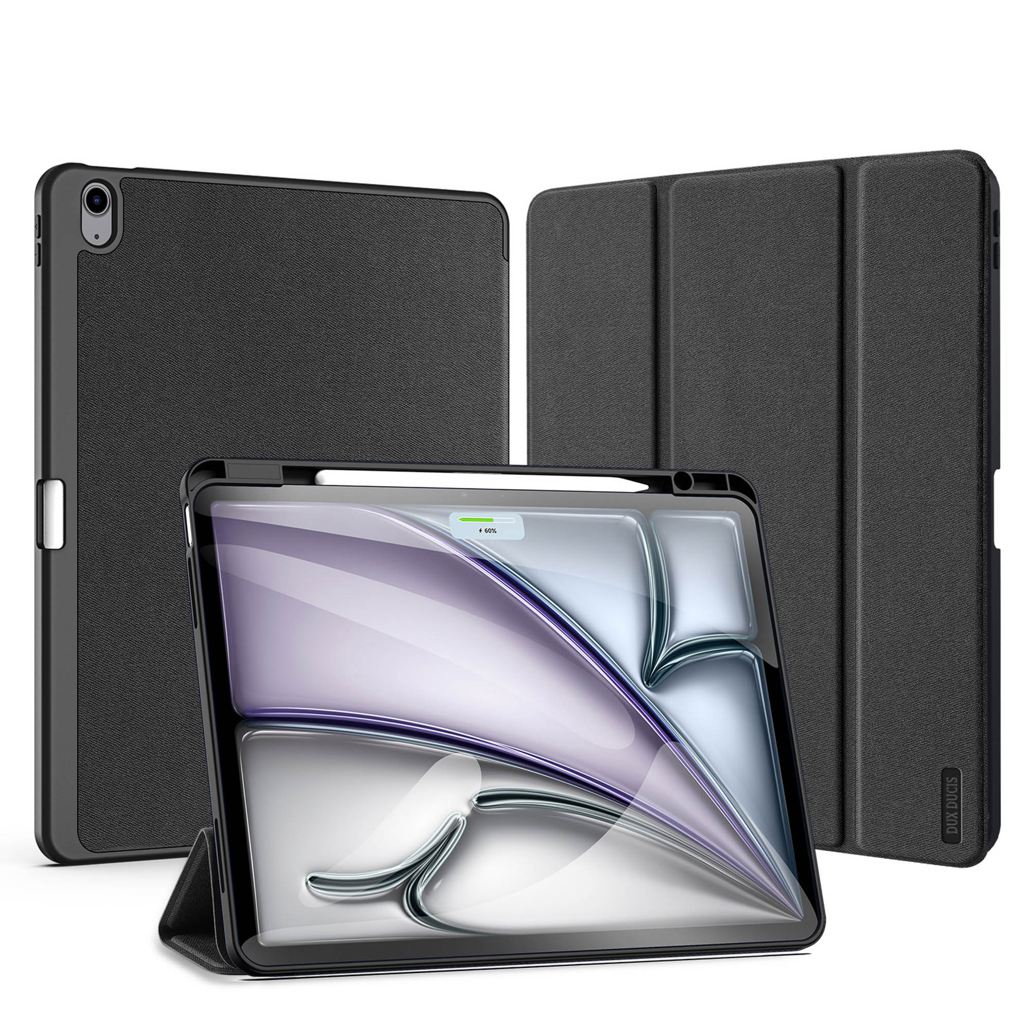 Dux Ducis Coque tablette Domo Apple iPad Air 13 pouces (2026) M4 / (2025) M3 / (2024) M2 - Noir