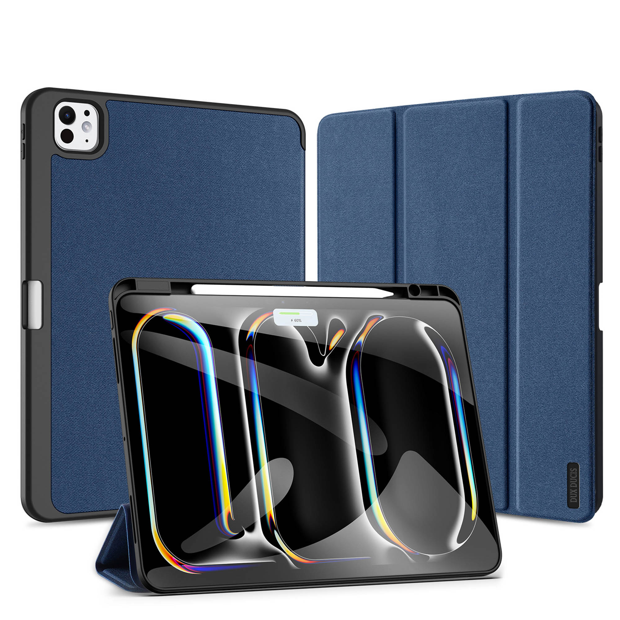 Dux Ducis Coque tablette Domo Apple iPad Pro 13 (2025) M5 / (2024) M4 - Bleu foncé
