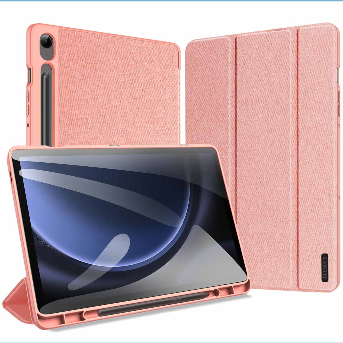 Dux Ducis Coque tablette Domo Samsung Galaxy Tab S10 FE / S9 FE - Rose