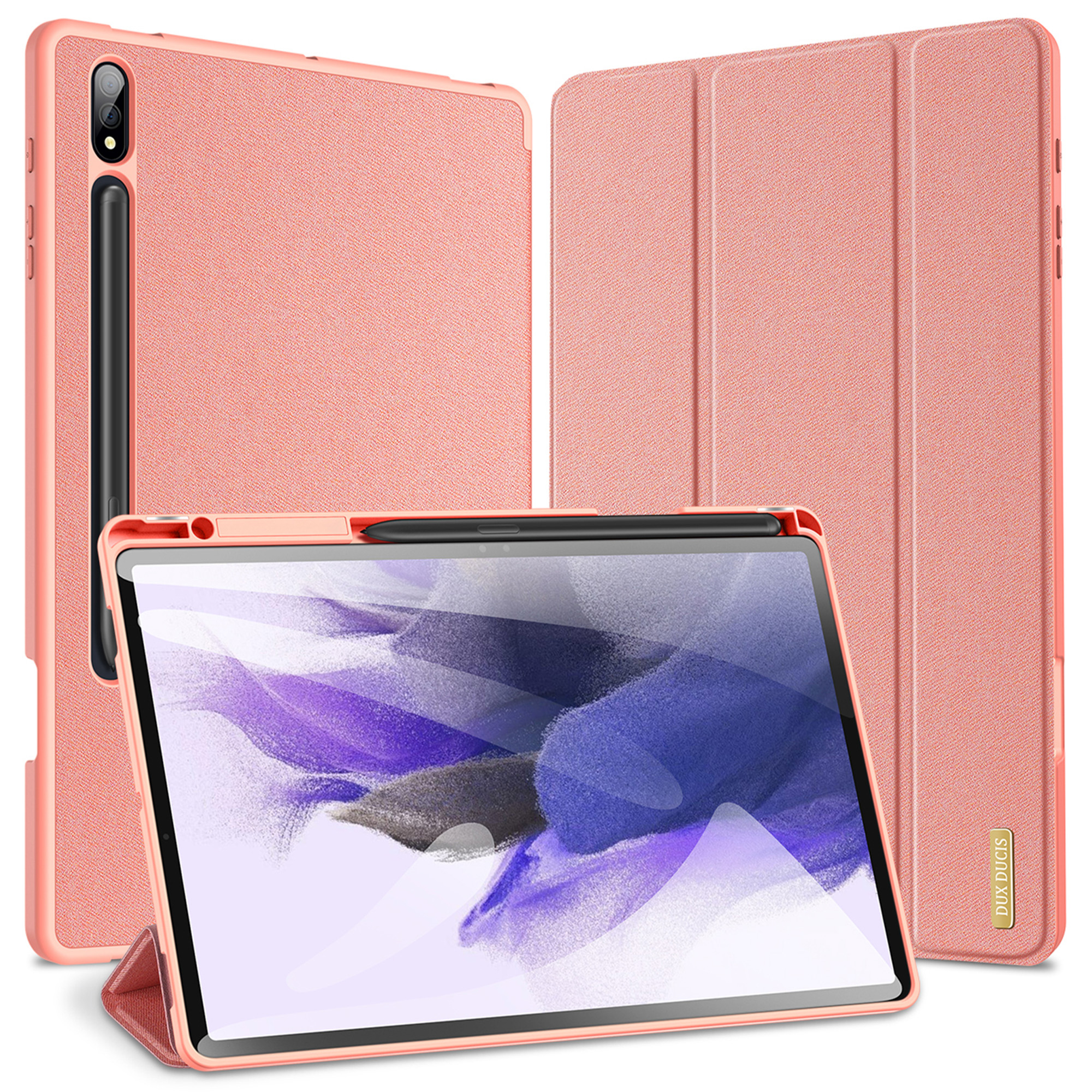 Dux Ducis Domo Bookcase voor de Samsung Galaxy Tab S9 11.0 inch - Roze