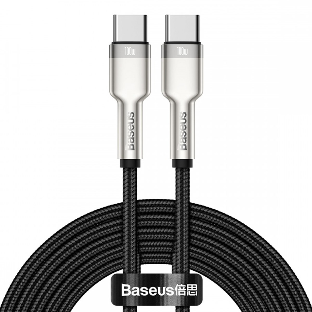Baseus Cafule Series USB-C naar USB-C kabel - Metaal - 100 Watt - 2 meter - Zwart