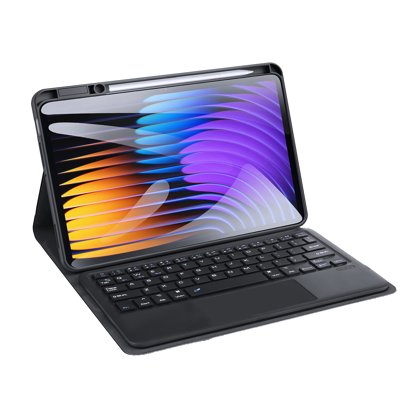 Dux Ducis Bookcase clavier Bluetooth Xiaomi Pad 7 / 7 Pro / Poco Pad X1 - QWERTY / NL - Noir