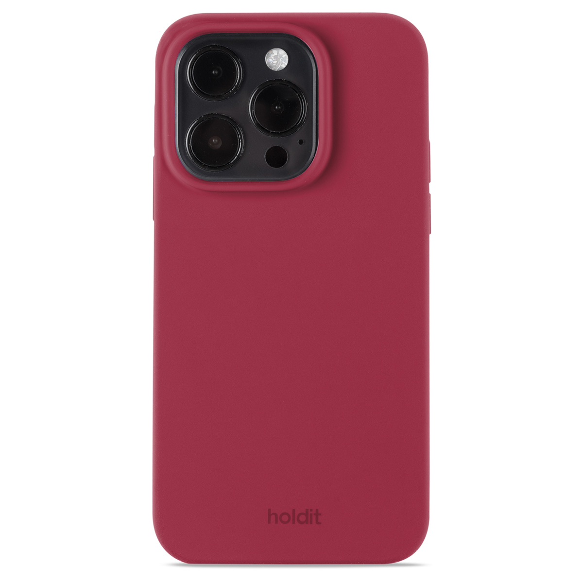 Holdit Silicone Case voor de Apple iPhone 15 Pro - Red Velvet