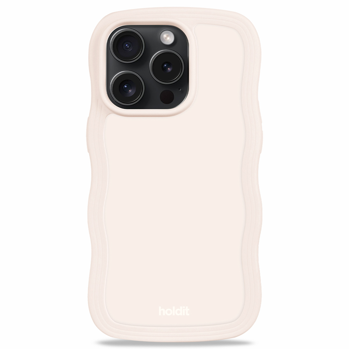 Holdit Coque Wavy Apple iPhone 15 Pro - Light Beige