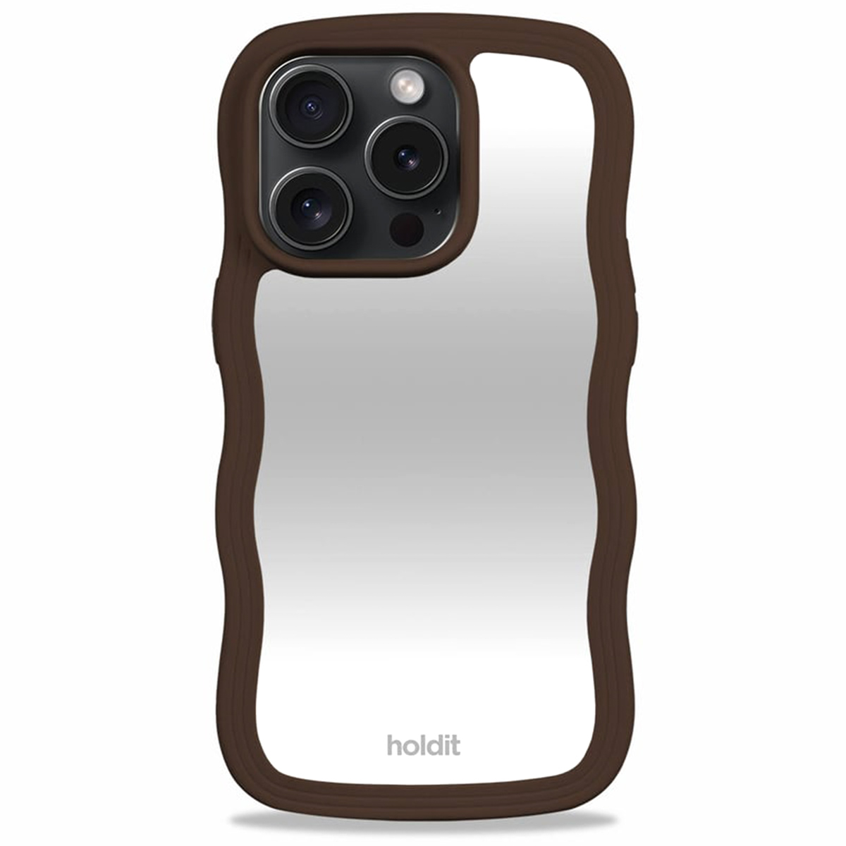 Holdit Coque Wavy Apple iPhone 14 Pro - Chocolate Mirror
