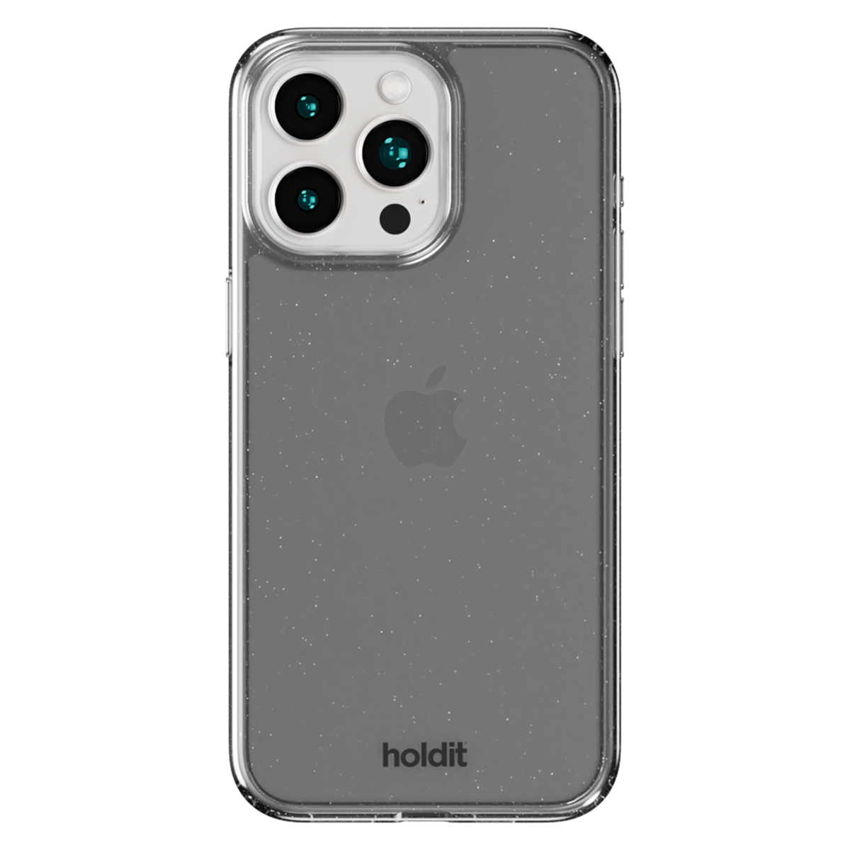 Holdit Coque Pailletée Apple iPhone 15 Pro - Noir