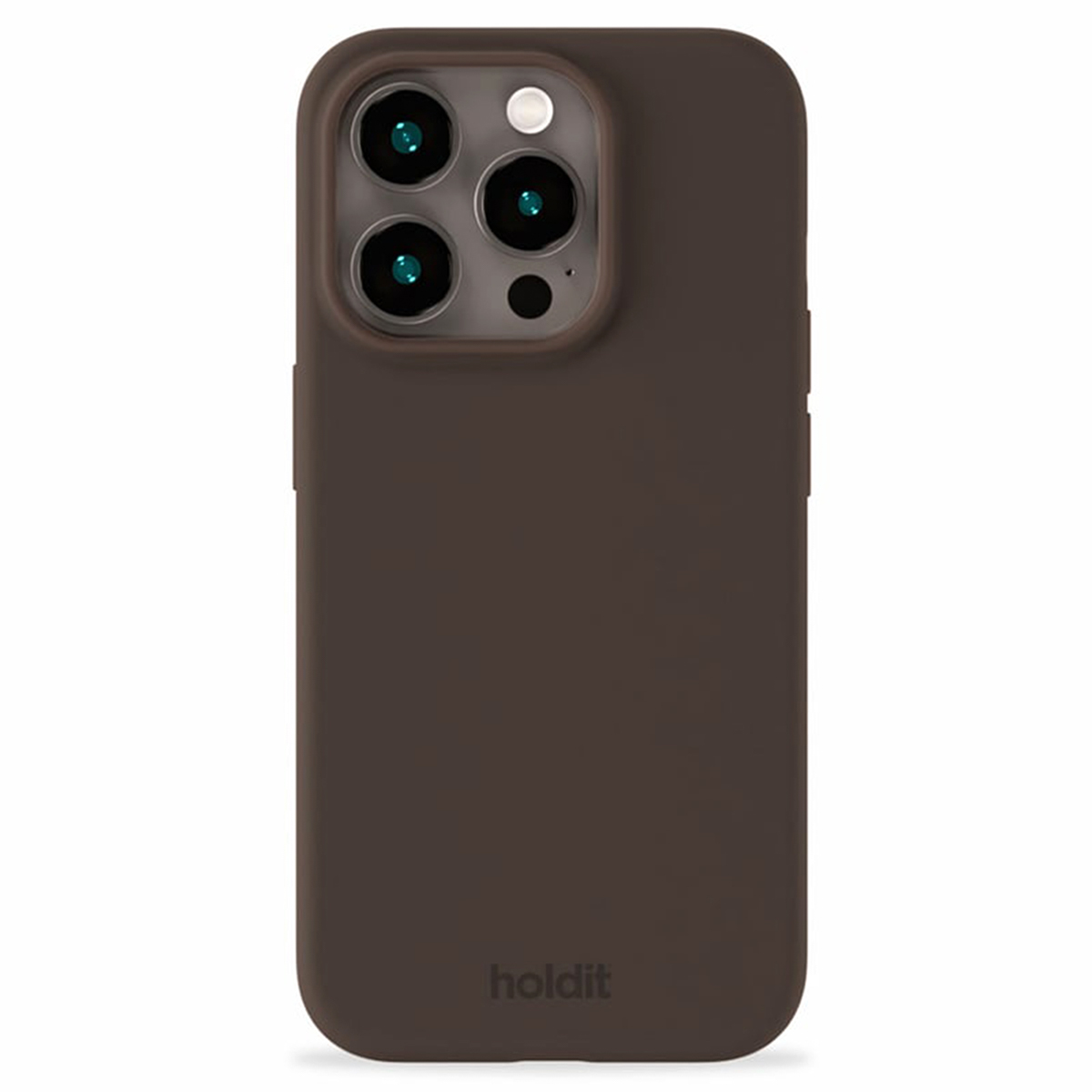 Holdit Coque Silicone Apple iPhone 15 Pro - Chocolate