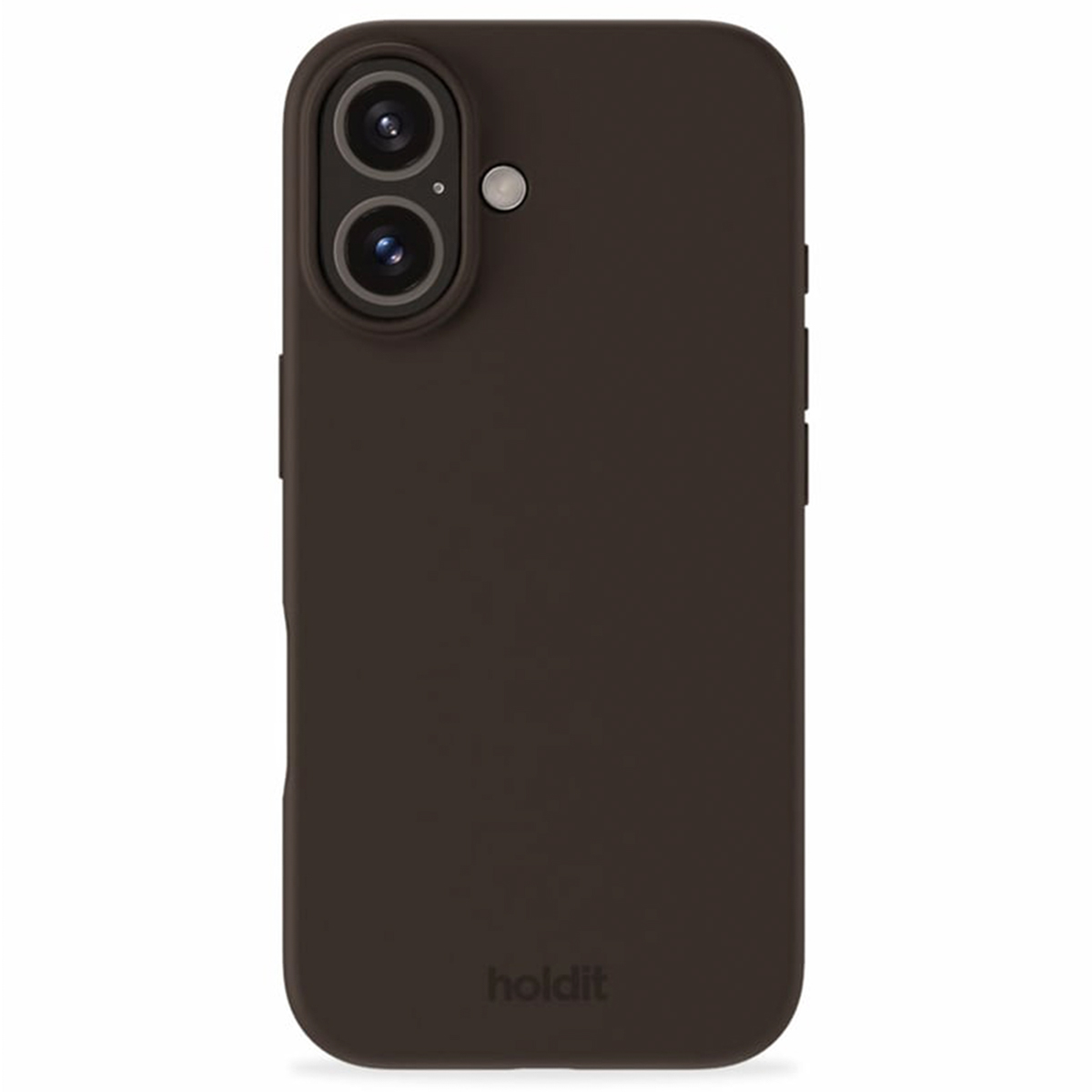 Holdit Coque Silicone Apple iPhone 16 - Chocolate
