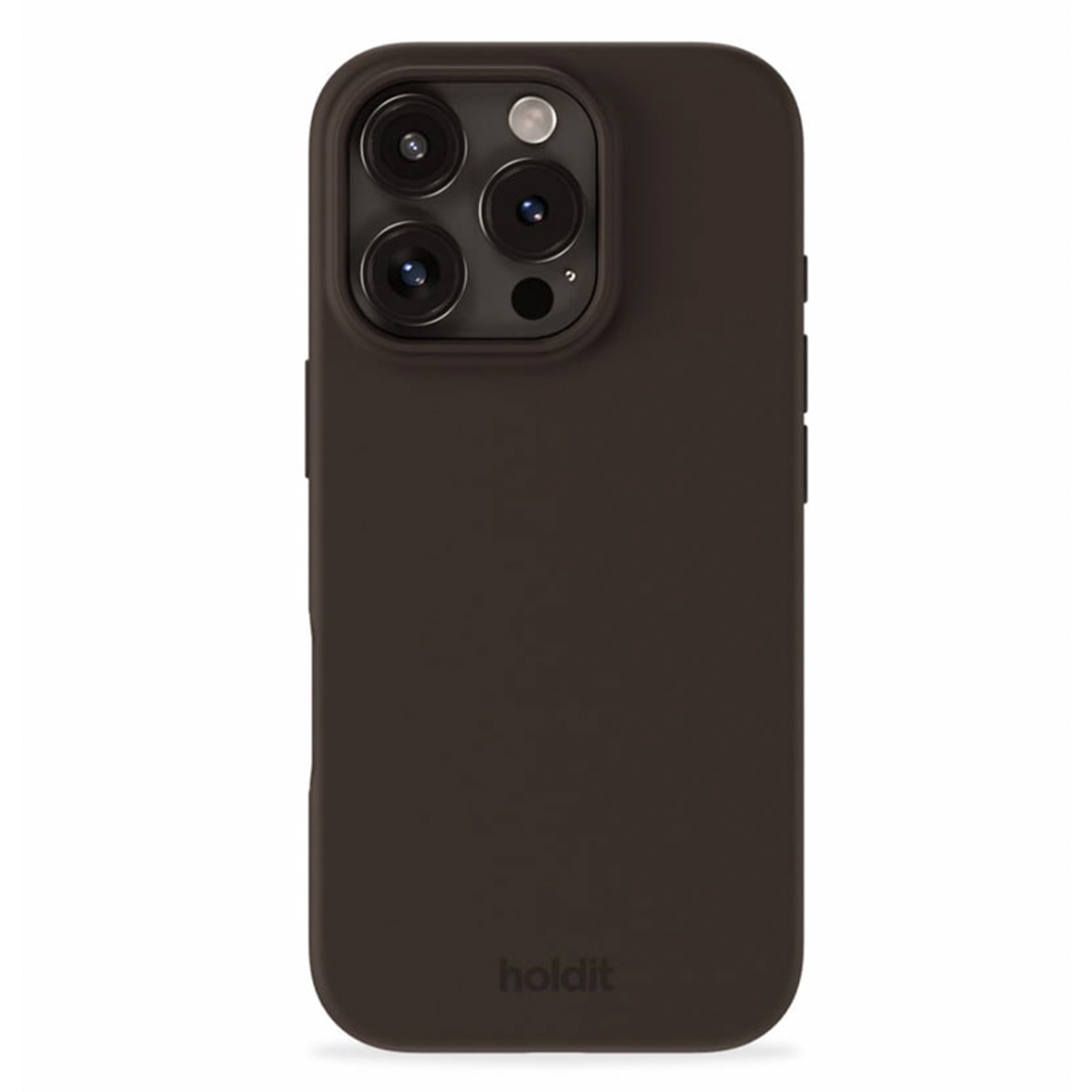 Holdit Coque Silicone Apple iPhone 16 Pro - Chocolate