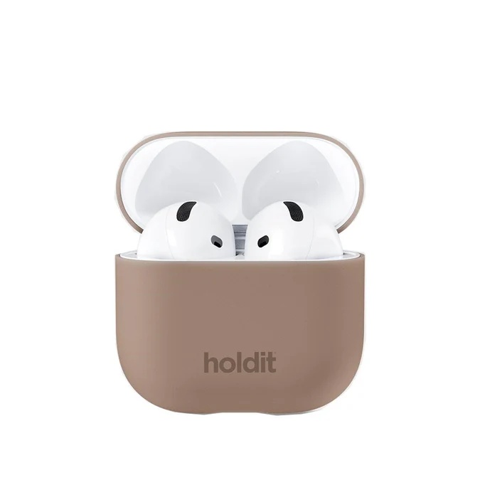 Holdit Coque Silicone Apple AirPods 4 - Mocha Brown