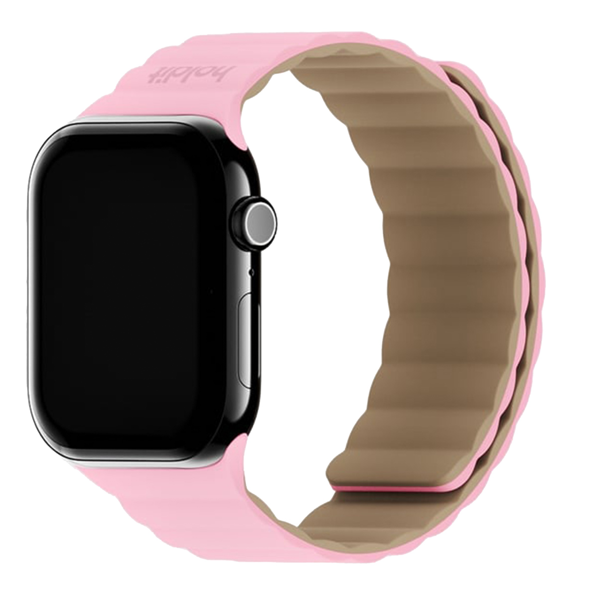 Holdit Bracelet en silicone magnétique Apple Watch | 38/40/41/42 mm - Pink / Beige