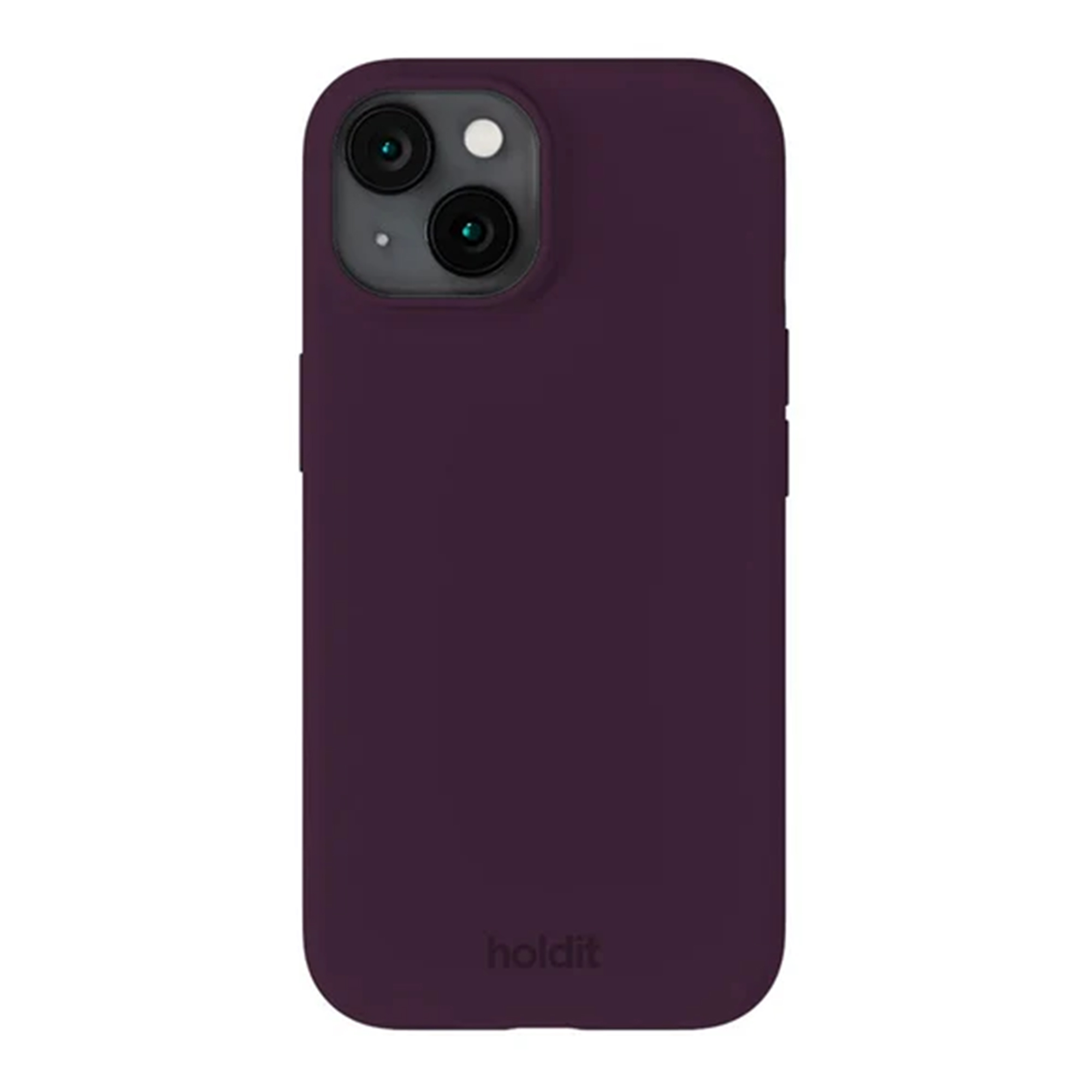Holdit Silicone Case voor de Apple iPhone 14 / 13 - Deep Plum