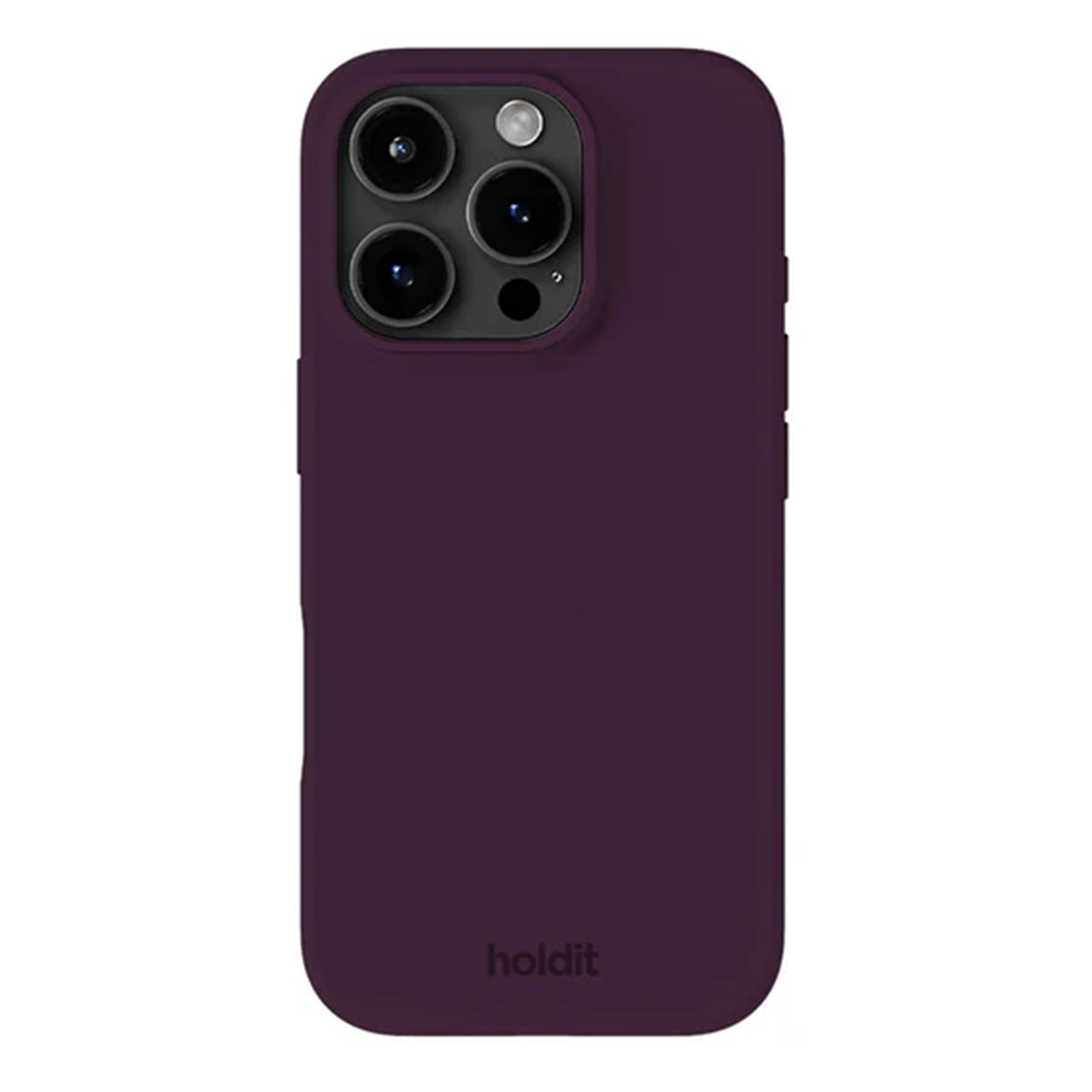 Holdit Coque Silicone Apple iPhone 16 Pro - Deep Plum