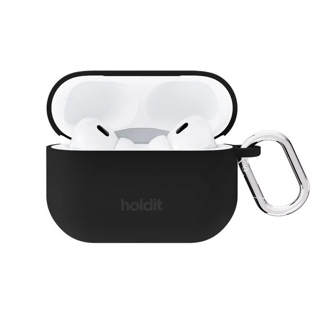 Holdit Coque Solid Silicone Apple AirPods Pro / Pro 2 - Noir