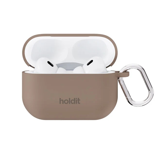 Holdit Coque Solid Silicone Apple AirPods Pro / Pro 2 - Mocha Brown