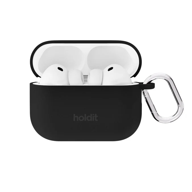 Holdit Solid Silicone Case voor de Apple AirPods Pro 3 - Zwart