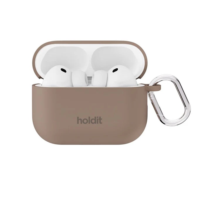Holdit Coque Solid Silicone Apple AirPods Pro 3 - Mocha Brown