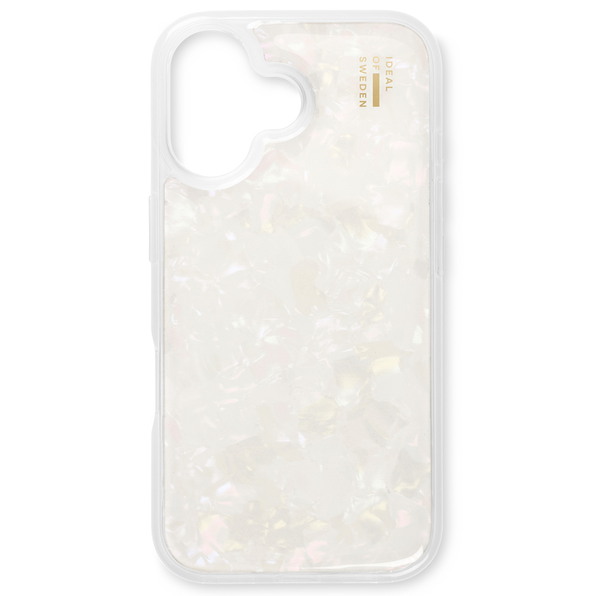 iDeal of Sweden Coque Pearlized Apple iPhone 16 - Blanc