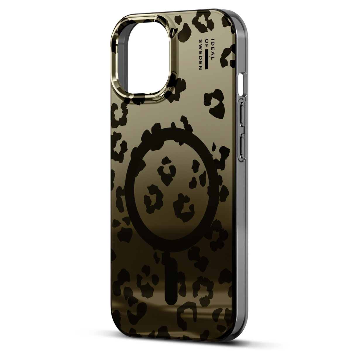 iDeal of Sweden Coque miroir avec MagSafe Apple iPhone 17e / 16e / 15 / 14 / 13 - Leo Ombre