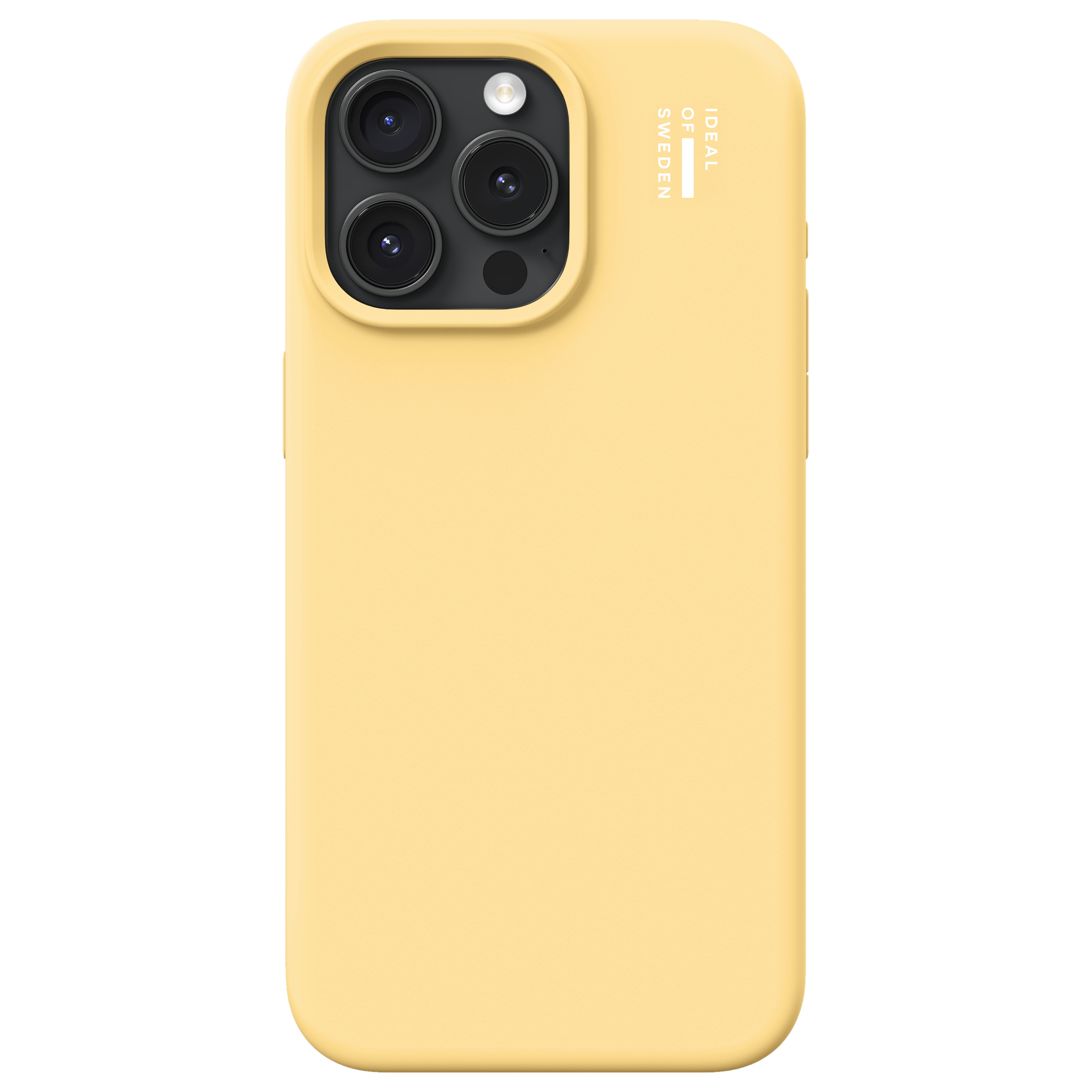 iDeal of Sweden Silicone Case met MagSafe voor de Apple iPhone 15 Pro Max - Soft Lemon