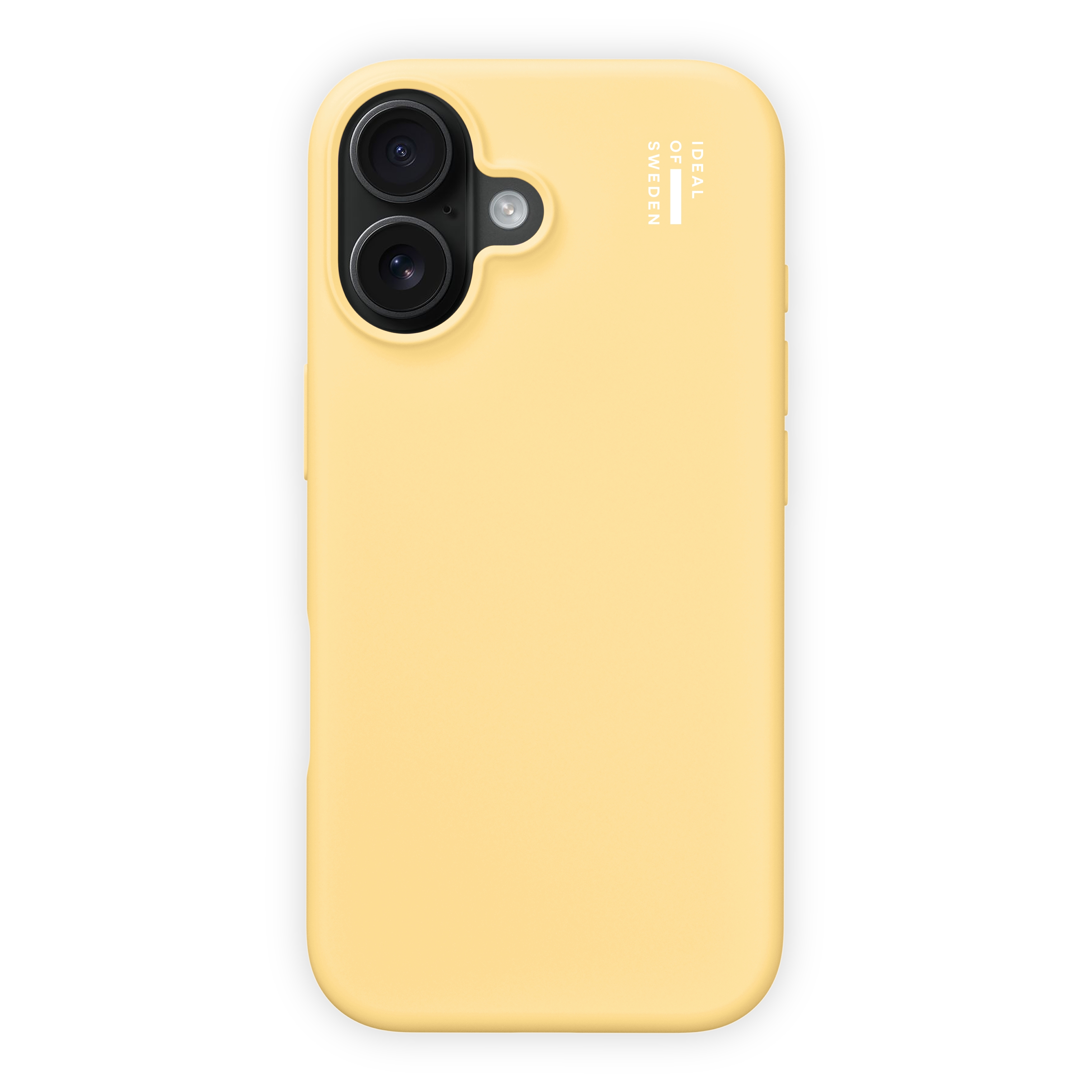 iDeal of Sweden Coque en silicone avec MagSafe Apple iPhone 16 - Soft Lemon